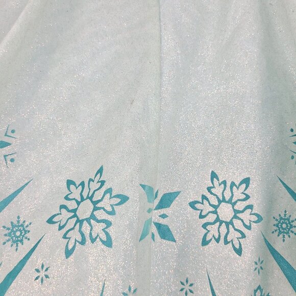 Disney Store Frozen Elsa Dress Costume Blue White Tulle Cape Girls 5/6 Snow Ice - Picture 7 of 13